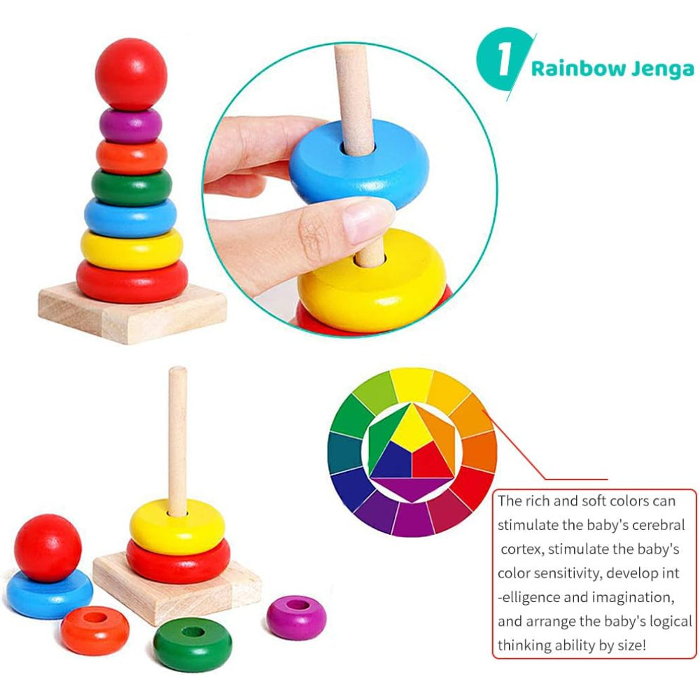 Wooden Rainbow Tower (Code: 410)