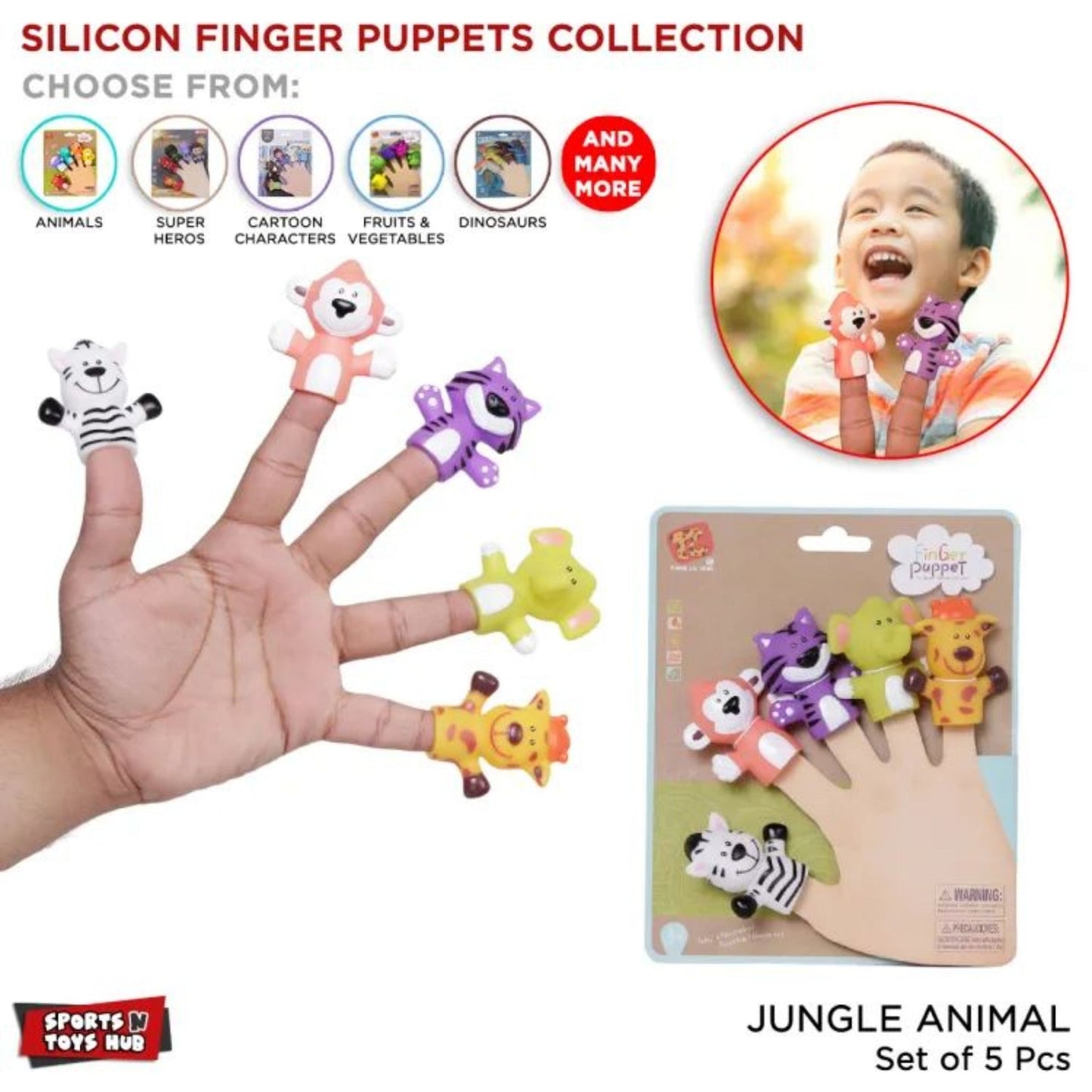 Finger Puppets - 5 pcs Set (Code: 525)