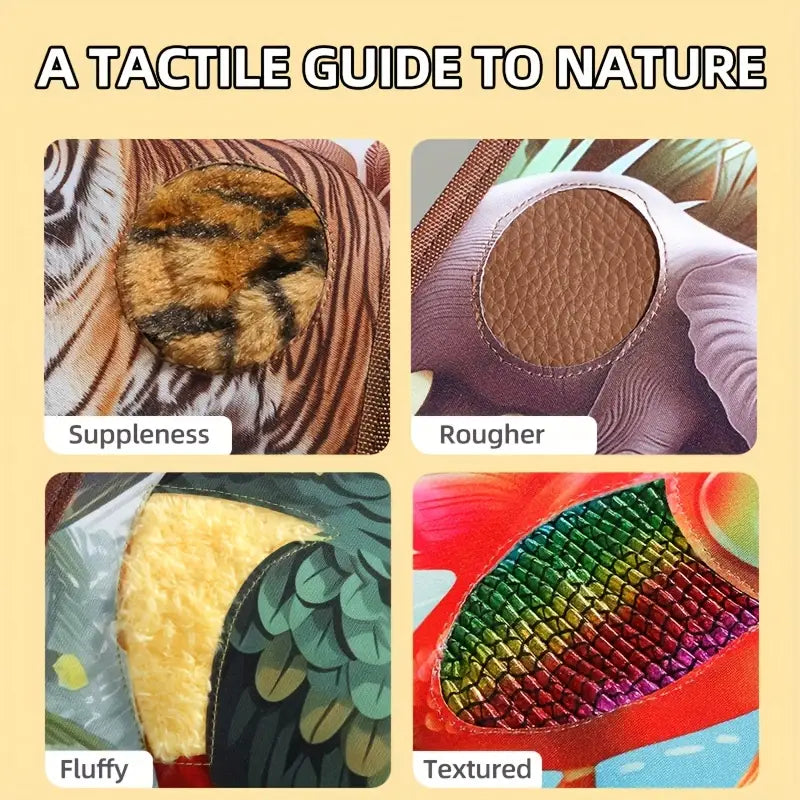 Tactile / Touch and Feel Book (Jungle Animals) (Code:1300)