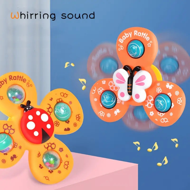 Rattle Spinners with Suction Cup – (Pack of 3) (Code:575)